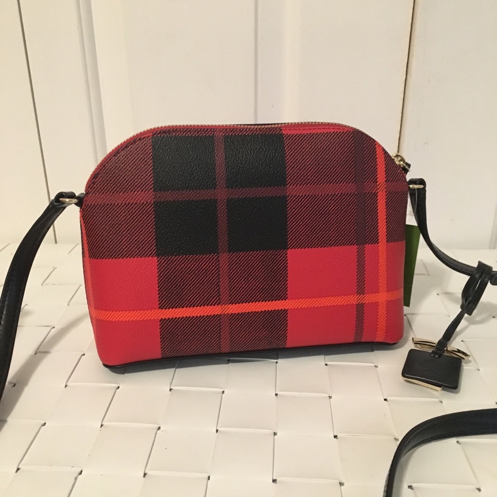 NWT kate spade brightwater drive plaid hanna bag - Picture 5 of 7
